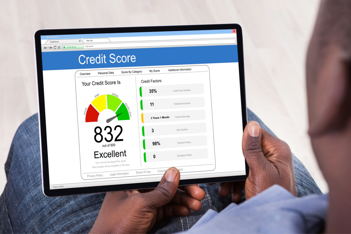 Individual checking credit score online 