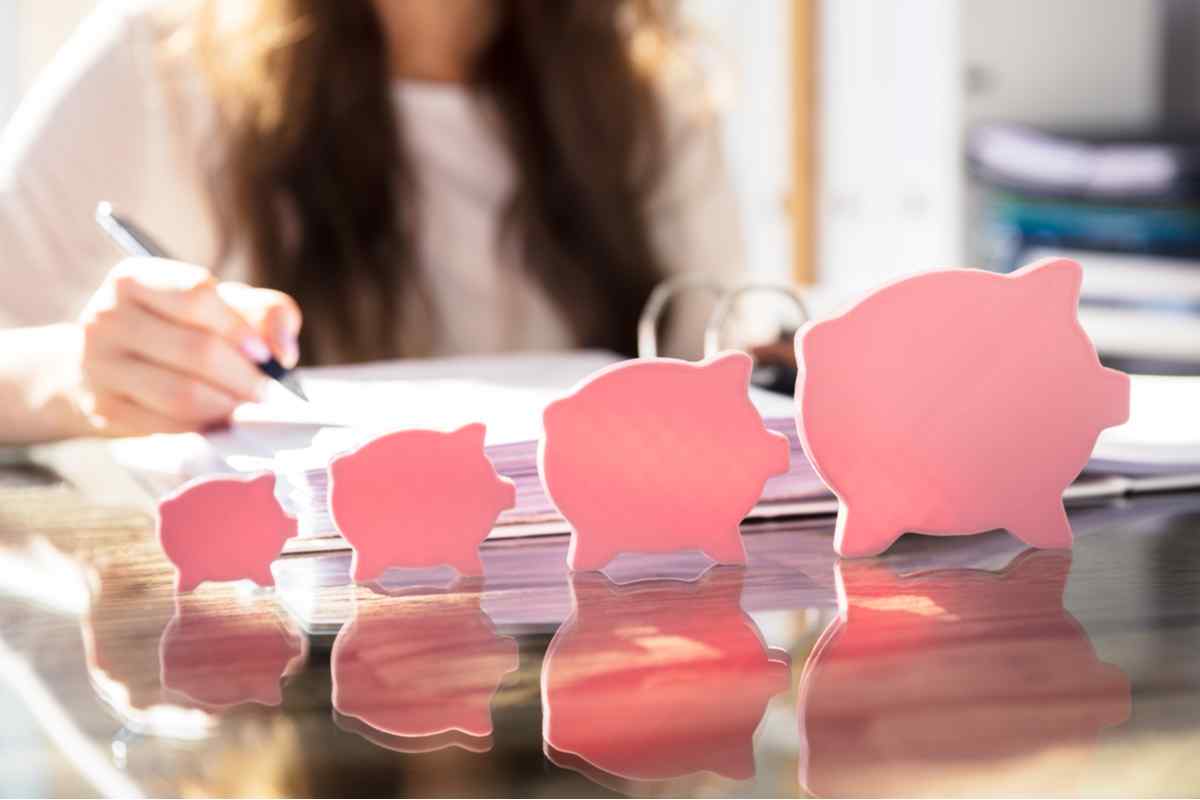 Woman planning out her financial future.