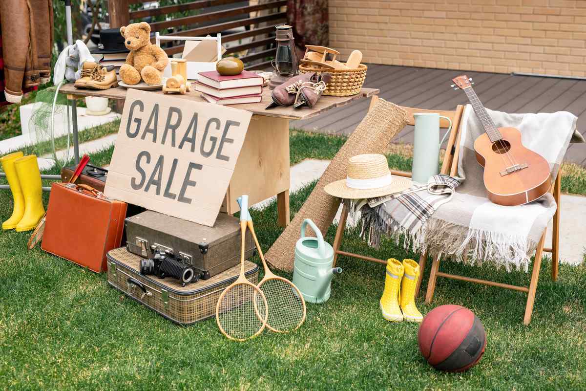 A garage sale.