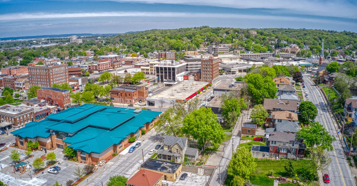 View of downtown Iowa.